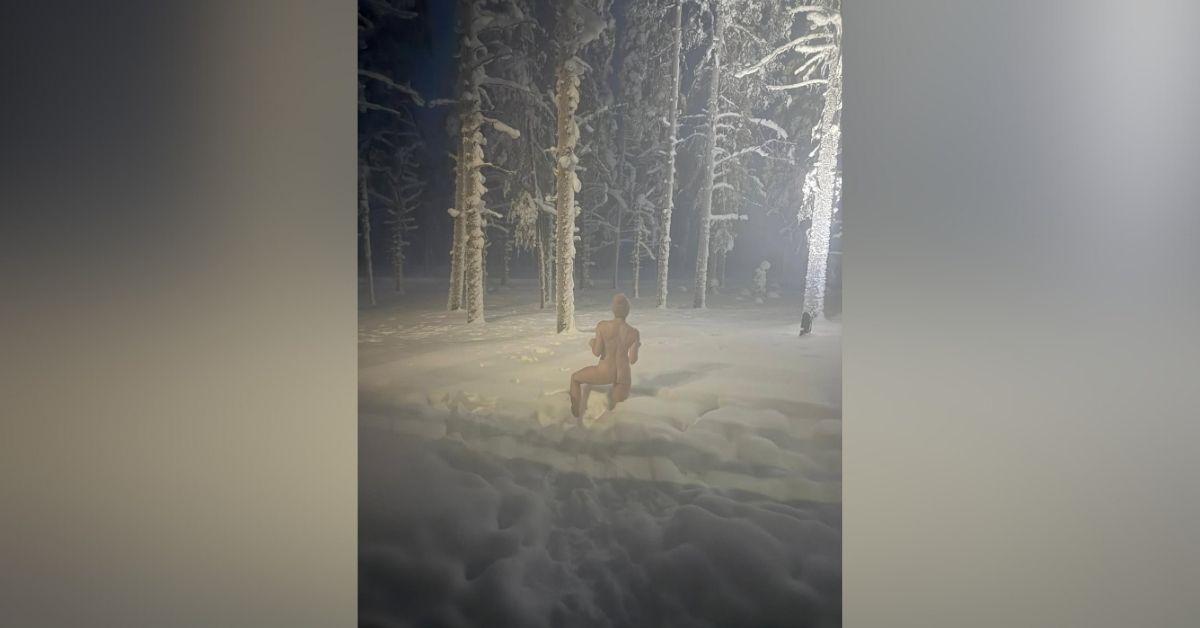 image of Chelsea Handler celebrated her 51st birthday nude in the snow.