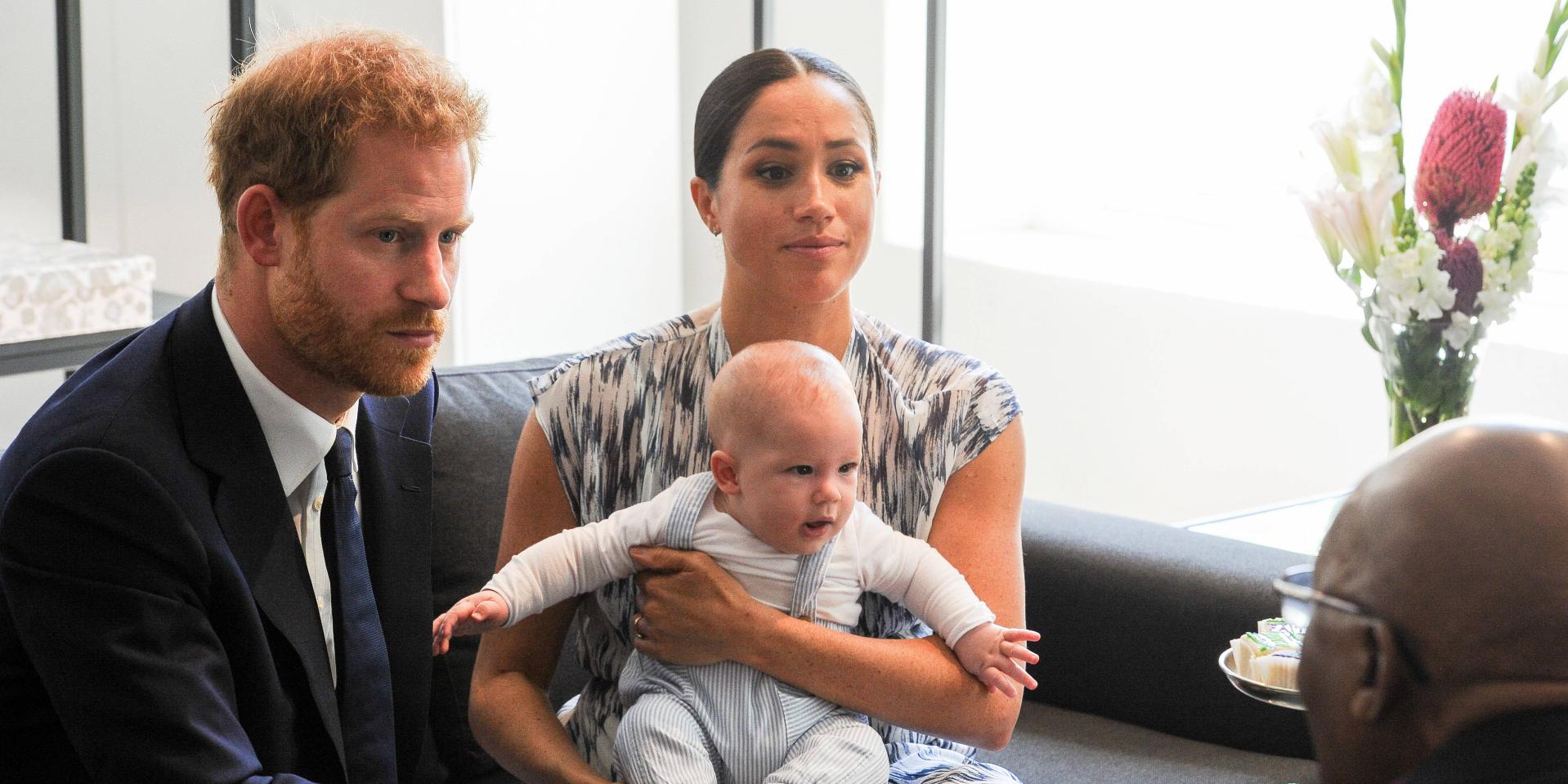 Prince Harry and Meghan Markle with their son Archie