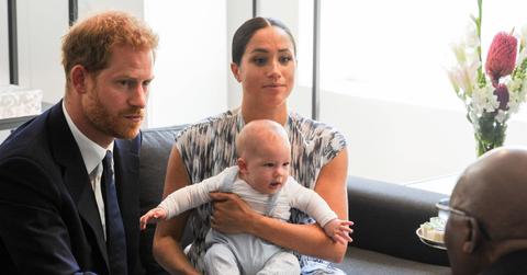 Prince Harry and Meghan Markle with their son Archie
