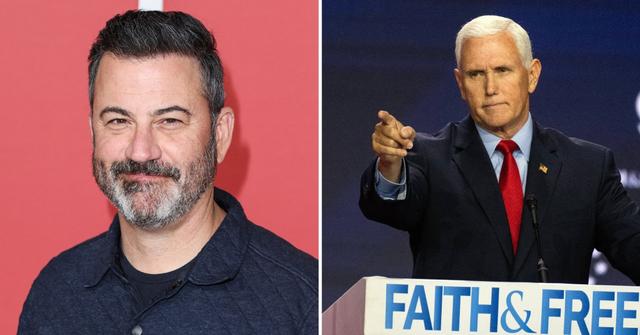 jimmy kimmel pokes fun mike pence dropping out election las vegas