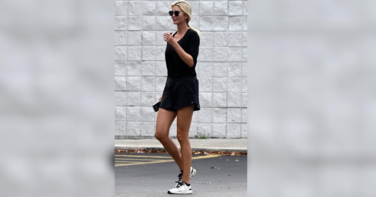 ivanka trump shows off tanned legs
