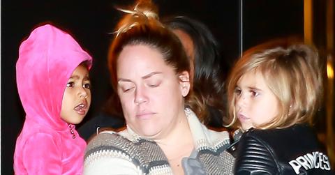 EXCLUSIVE: Kim Kardashian and Kanye West’s daughter North West goes to a movie theater in Calabasas with cousin Penelope Disick, two nannies and a bodyguard