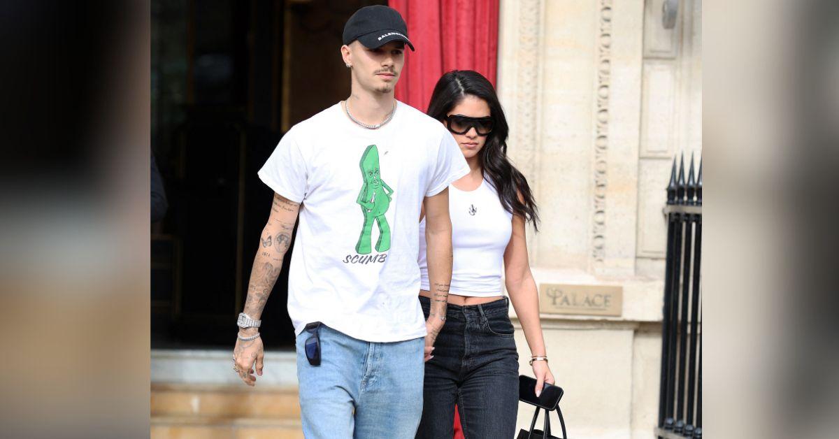 Image of Romeo Beckham and Kim Turnbull broke up in May.