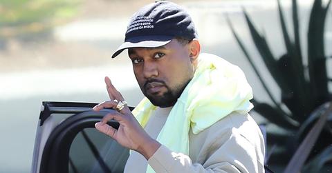 Kanye West looks ready for the Country Club while at his office in Calabasas