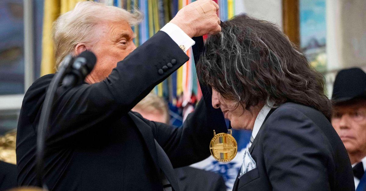 image of The 79-year-old is often seen with Band-Aids and discolored markings on his hands.