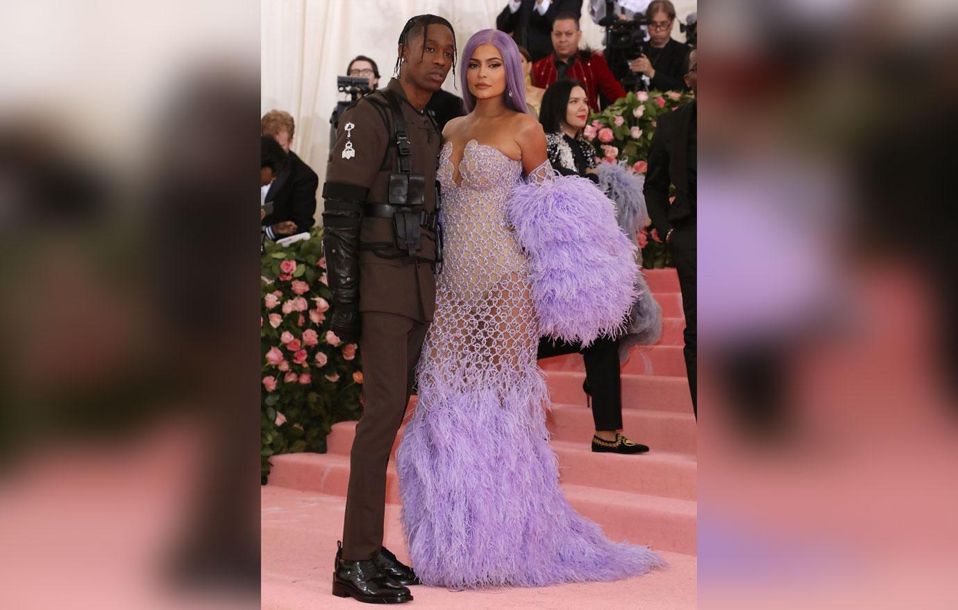 Kylie Jenner And Travis Scott Pose At Met Gala