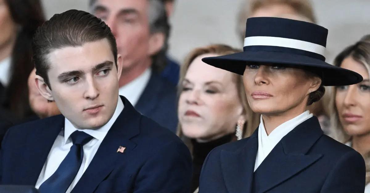 image of Donald Trump always brags about son Barron's height. 