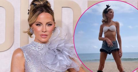 split image of Kate Beckinsale and Kate Beckinsale