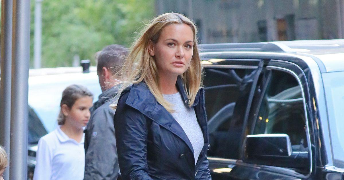 image of Vanessa Trump dined at La Goulue Sur Mer with six Secret Service SUVs outside.