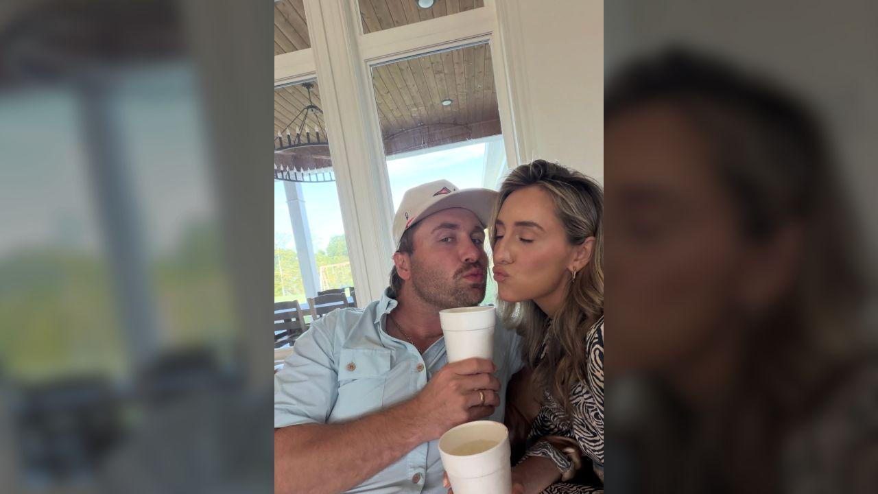 Photo of Lainey Wilson and Duck Hodges got married in May.