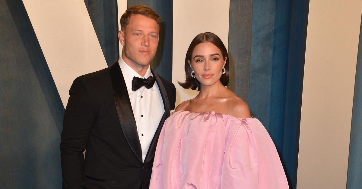 Photo of Olivia Culpo and Christian McCaffrey.