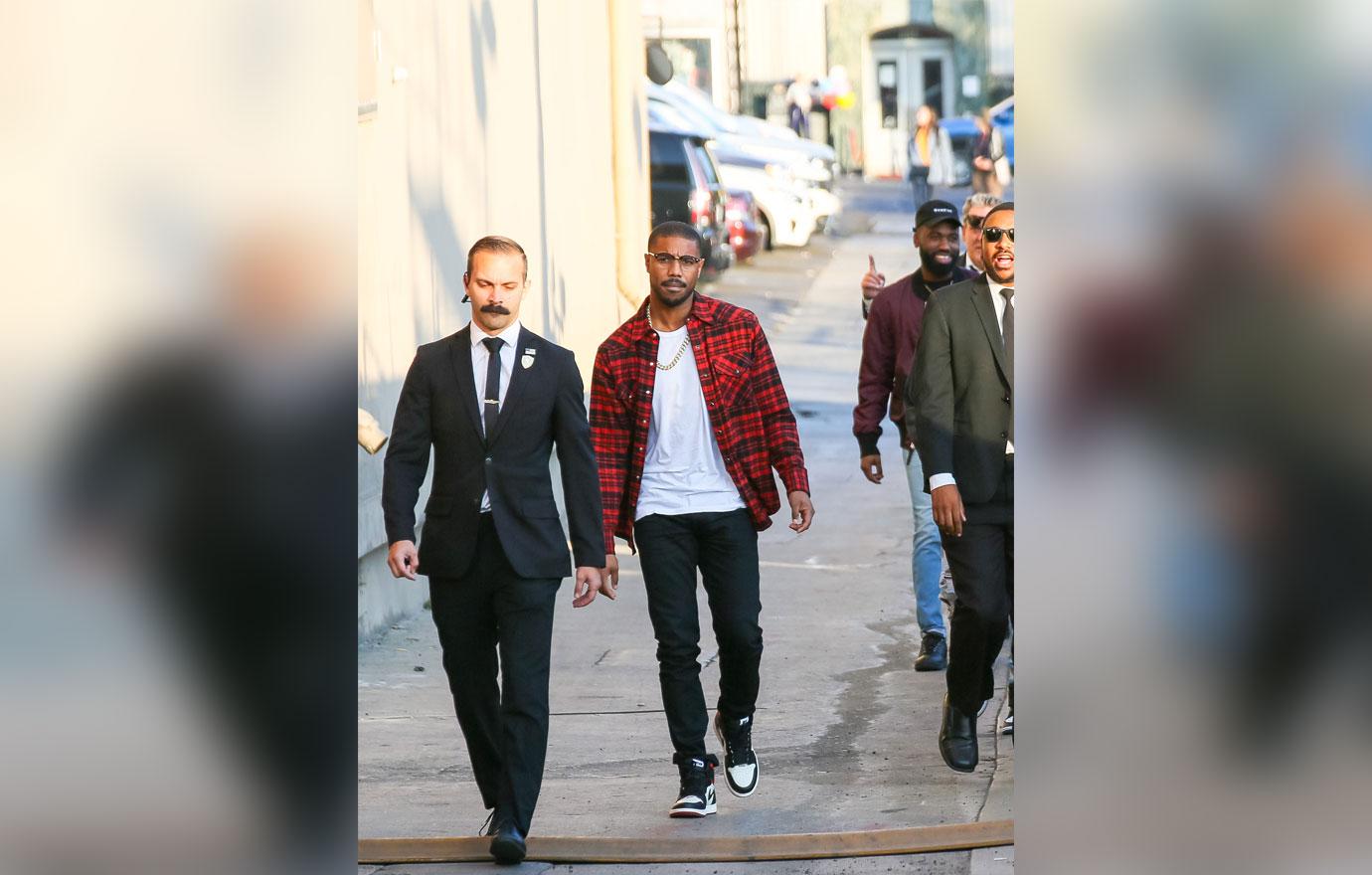 Michael B. Jordan Wore Loewe On Jimmy Kimmel Live!