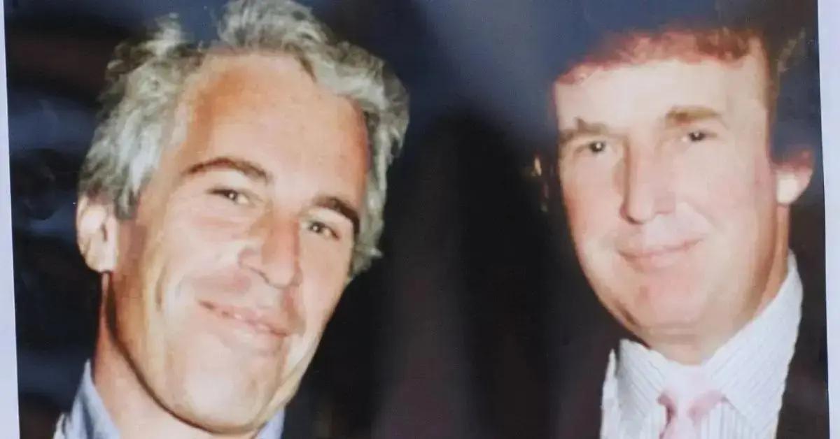 Image of Donald Trump and Jeffrey Epstein were friends until the early 2000s.