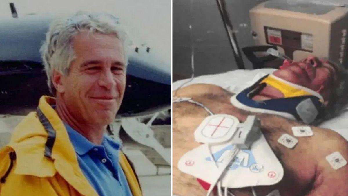image split of Jeffrey epstein