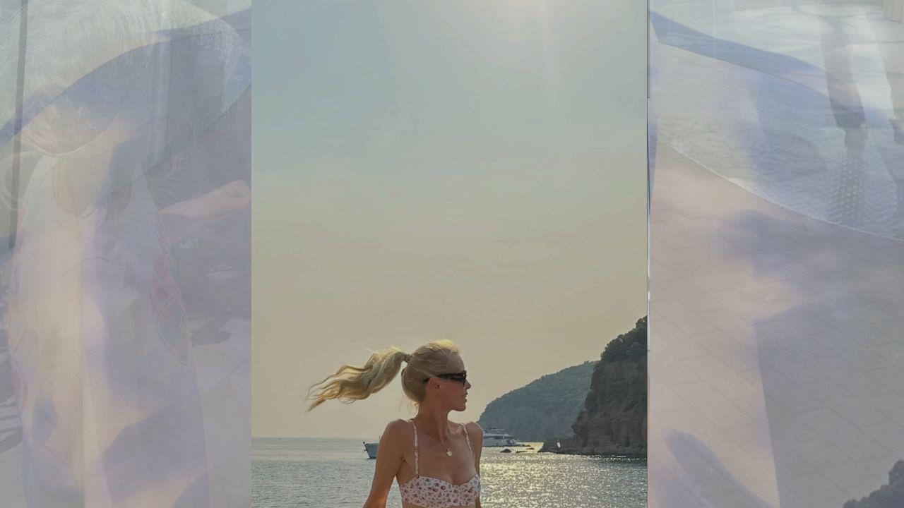 Image of Greece has become a favorite vacation destination for Claudia Schiffer, who has visited the country several times over the years.
