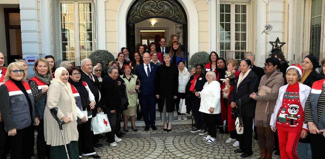 princess charlene prince albert celebrate annual children christmas party