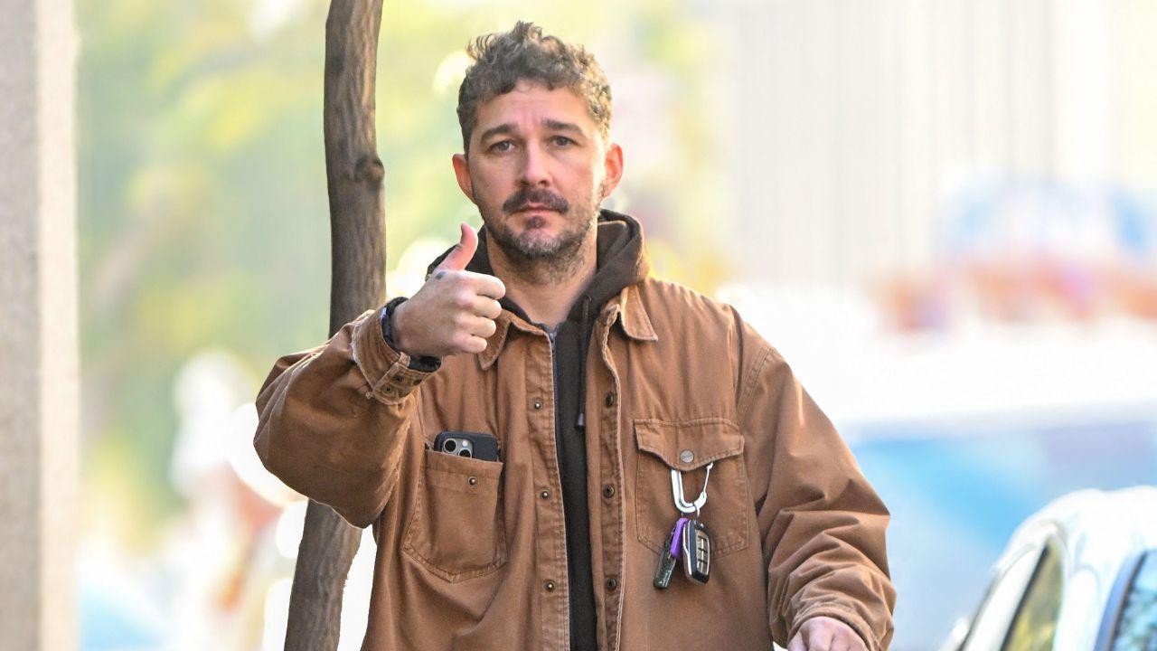 Image of Shia LaBeouf continued working for his next film as Mardi Gras battery case moved through the courts.