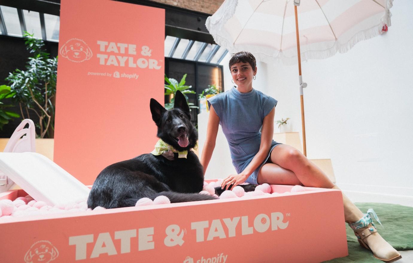 salem taylor hill at the tate taylor pawp pup credit shopify