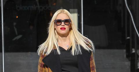 Pregnant Gwen Stefani Shops At Bloomingdales