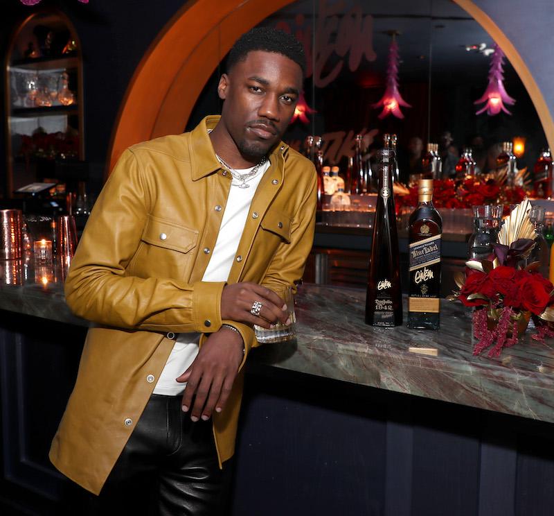 giveon celebrates the release of his debut album give or take with tequila don julio  and johnnie walker blue label at a private event in los angeles on june