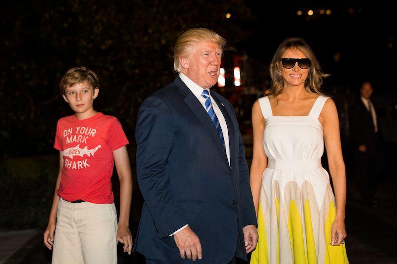 donald trump dances barron