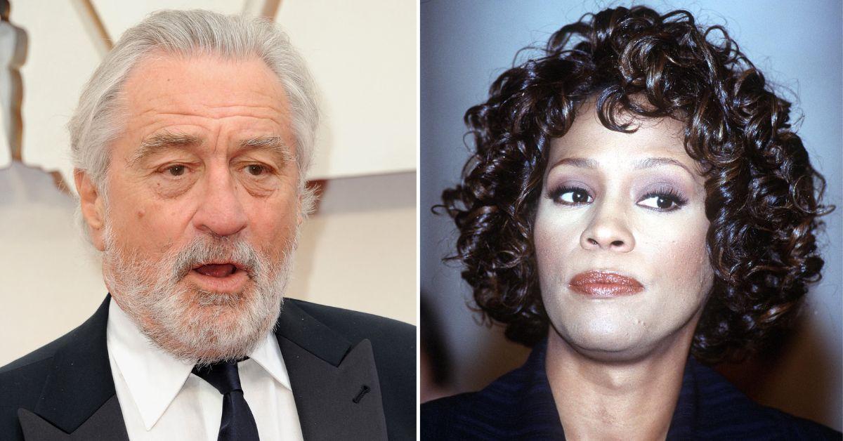 Composite photo of Robert De Niro and Whitney Houston. 