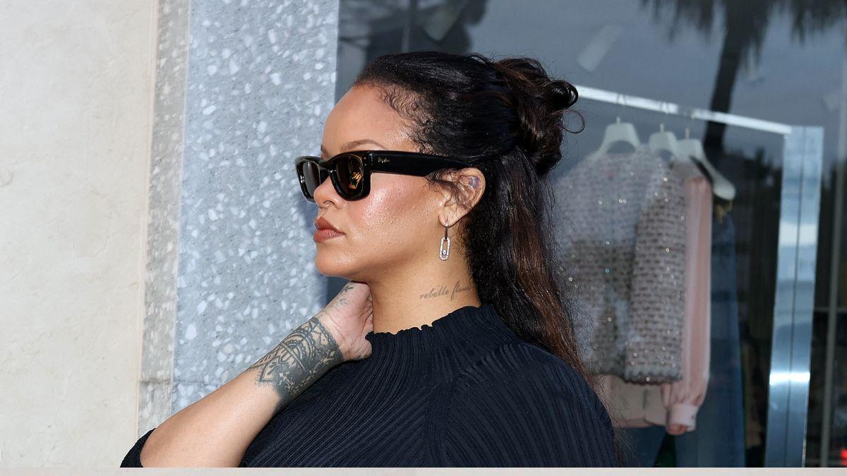 image of Rihanna has been in the studio as of late. 