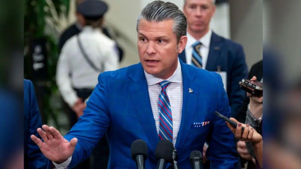 image of Pete Hegseth declared that the president means what he says.