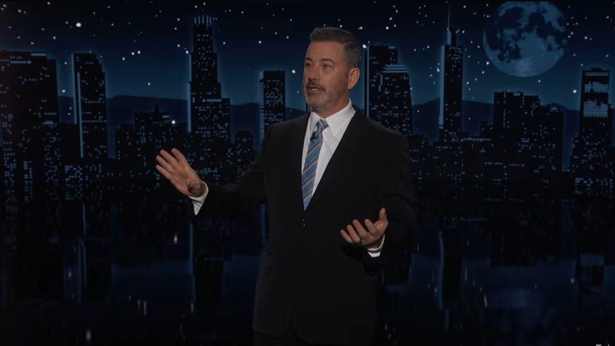 Image of Jimmy Kimmel returned on-air to clarify his remarks.