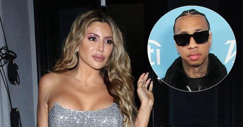 Larsa Pippen In Silver Dress Tyga Inset