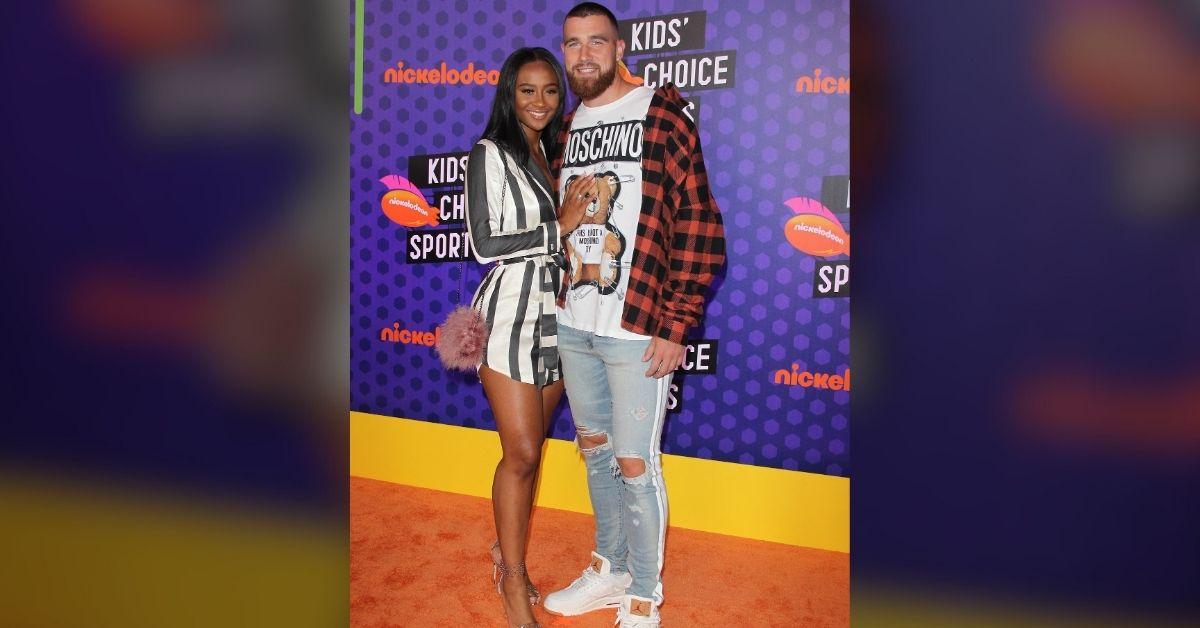Photo of Kayla Nicole and Travis Kelce dated from 2017 to 2022.