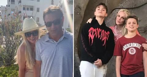 britney spears texting estranged sons vacation brother bryan