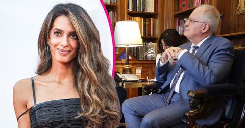 Image of Amal Clooney and Greek President Konstantinos Tasoulas