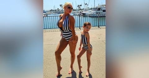 coco austin daughter chanel matching swimsuits photos