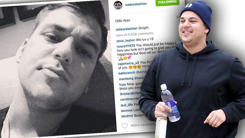 Rob kardashian weight loss gain instagram