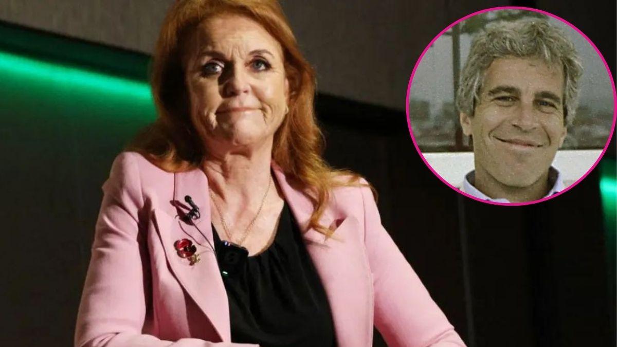 composite photo of sarah ferguson and jeffrey epstein