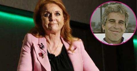 composite photo of sarah ferguson and jeffrey epstein