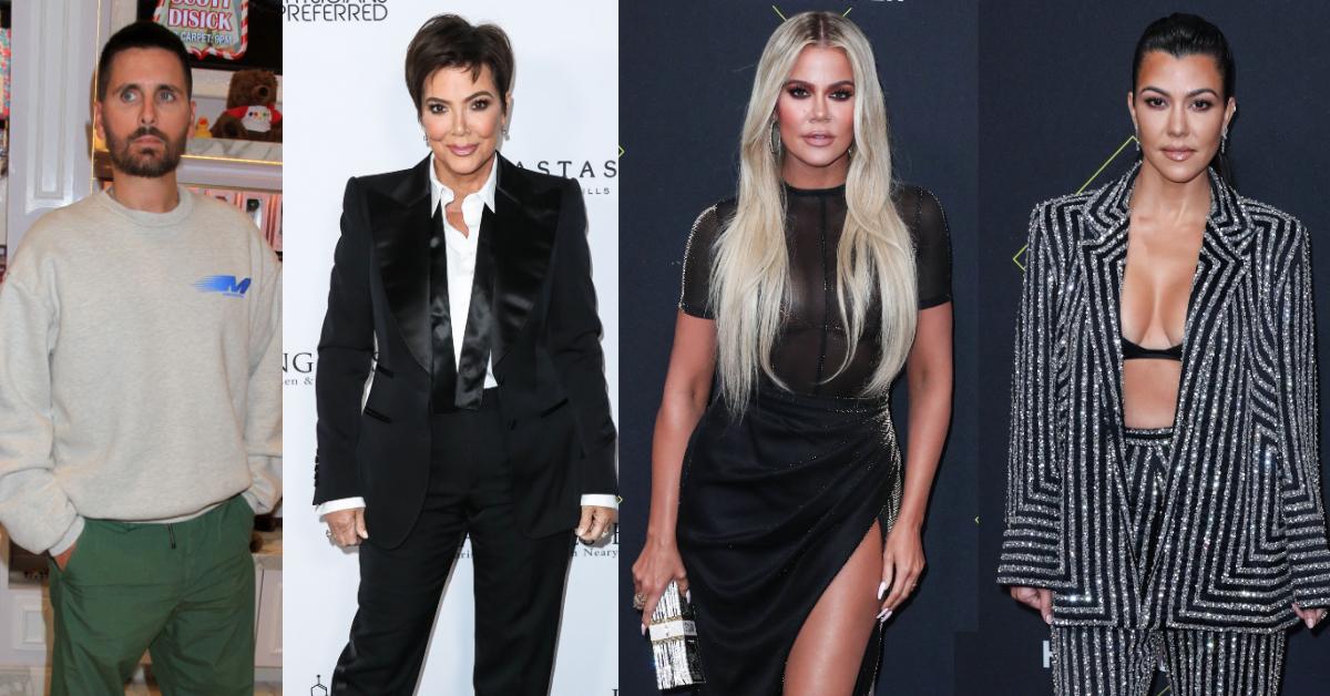 scott disick is staying close to kris jenner and khloe kardashian while relationship with kourtney is still strained