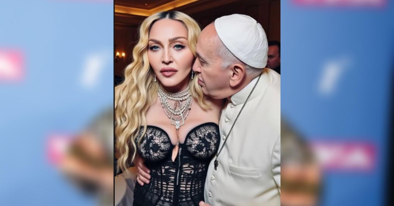 madonna slammed creepy ai generated photos handsy pope francis