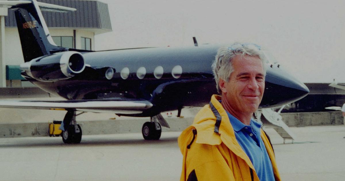 Image of Jeffrey Epstein reportedly visited his private island twice a month on average.