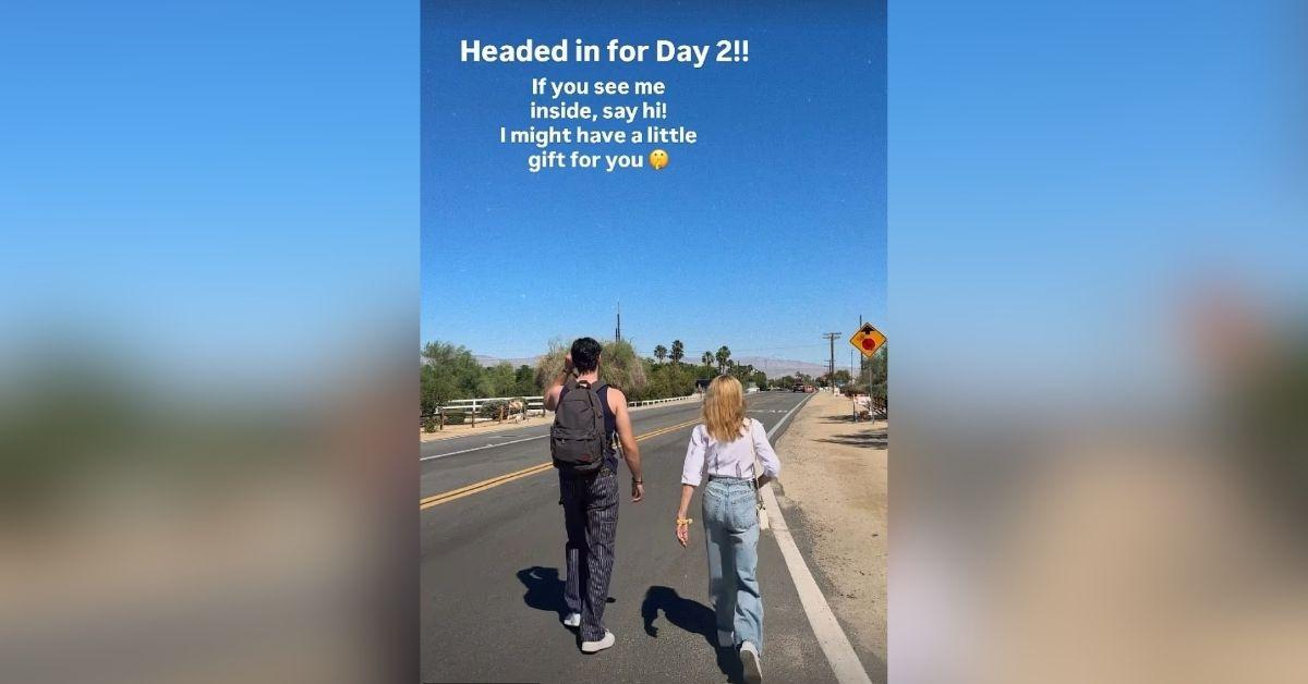 image of Vanna White went to Coachella with her kids.