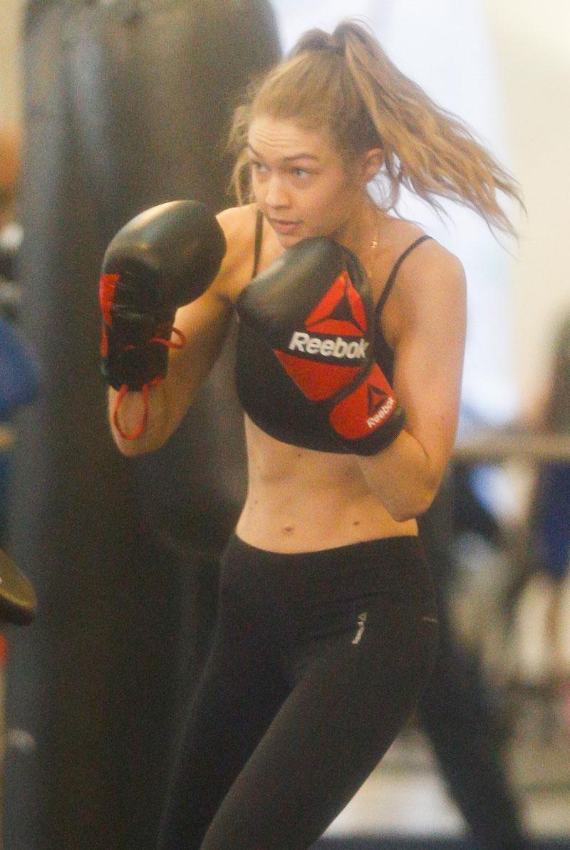 gigi hadid selena gomez boxing workout 02