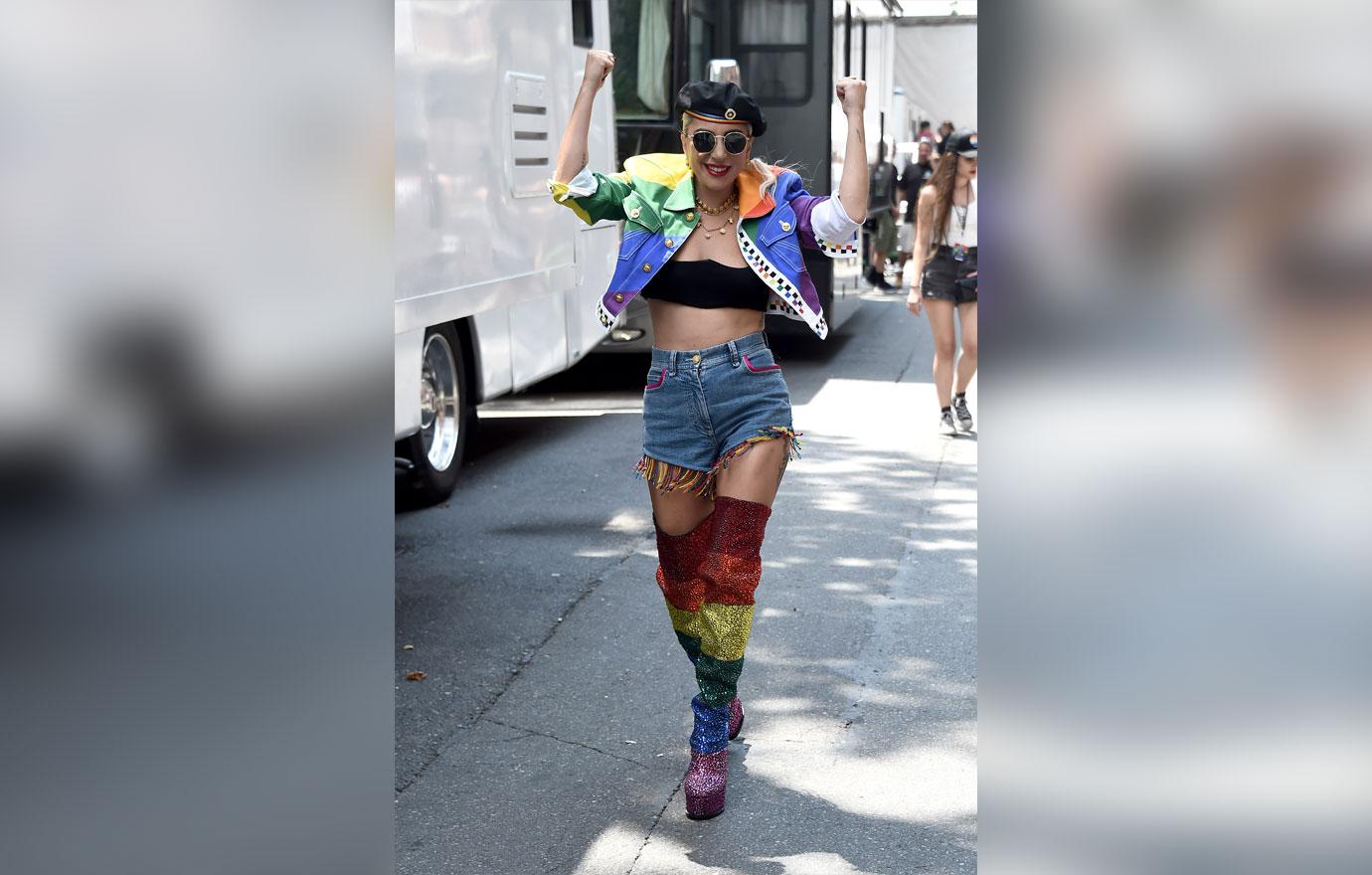 Lady Gaga Rainbow Outfit Stonewall Pride