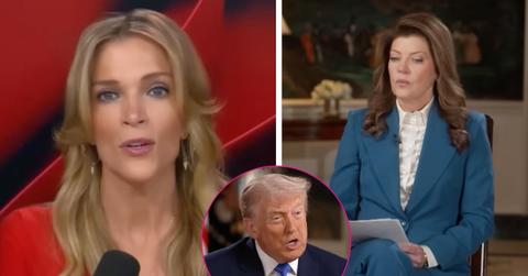 Composite photo of Megyn Kelly, Donald Trump and Norah O'Donnell