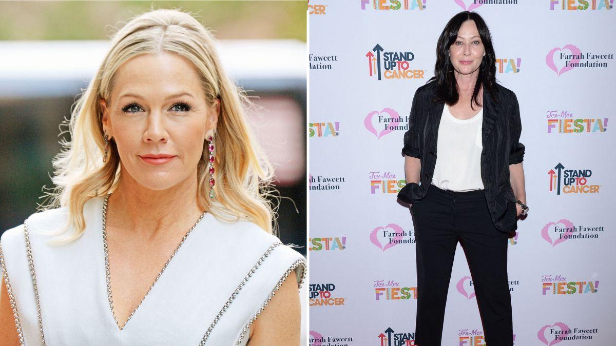 Image of Jennie Garth reflected on the late co-star Shannen Doherty's struggles before the actress left 'Beverly Hills, 90210' after Season 4.