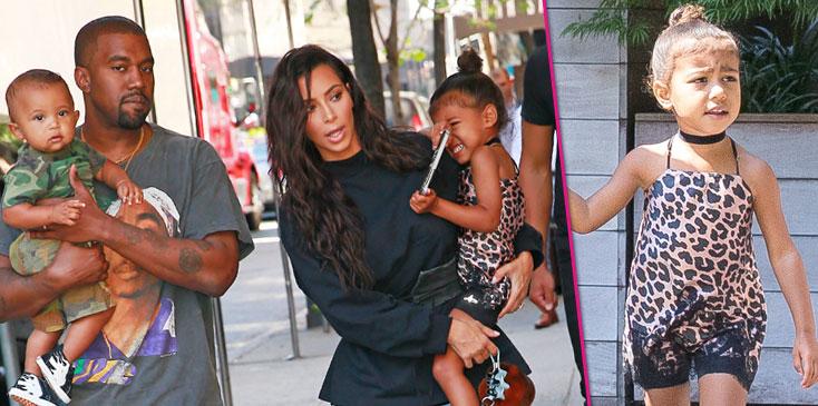 kim kardashian kanye west north west saint west family day out