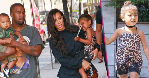 kim kardashian kanye west north west saint west family day out