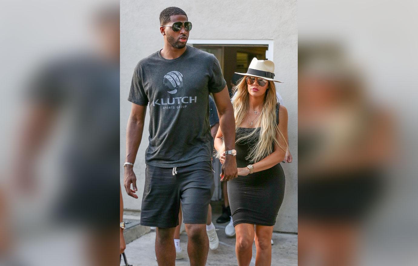 Khloe Kardashian and Tristan Thompson enjoy dinner together at Benihana