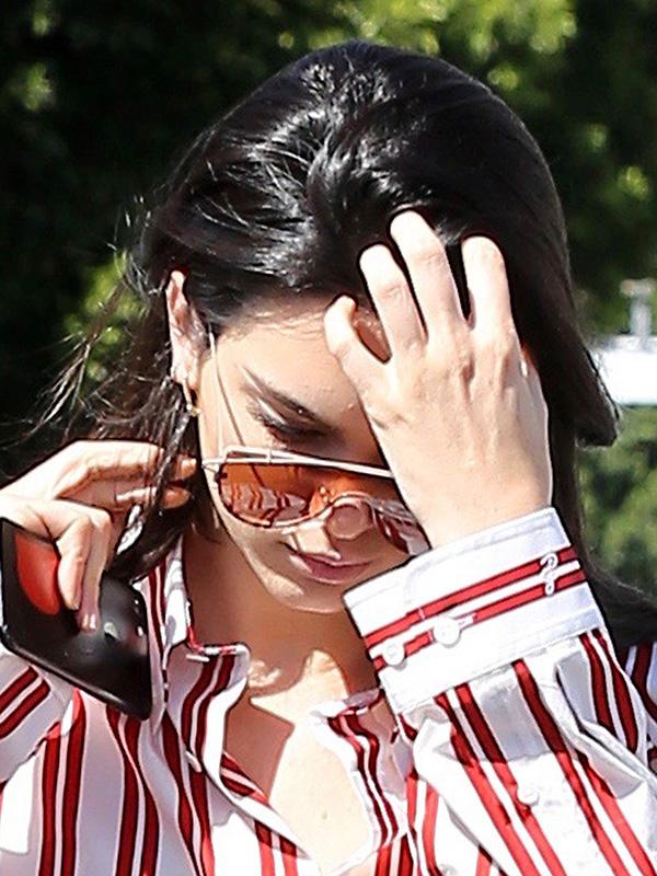 Kendall Jenner Has Lunch At Cuvee In WeHo