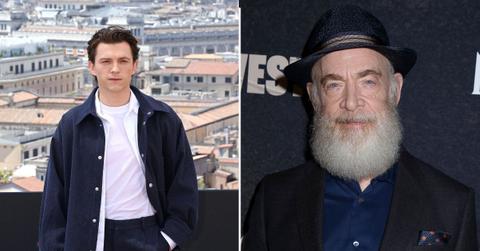 Split photo of Tom Holland and J.K. Simmons